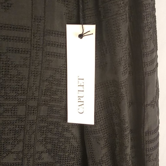 Capulet Dress Womens Small V Neck Shift Mini Textured - Picture 12 of 12